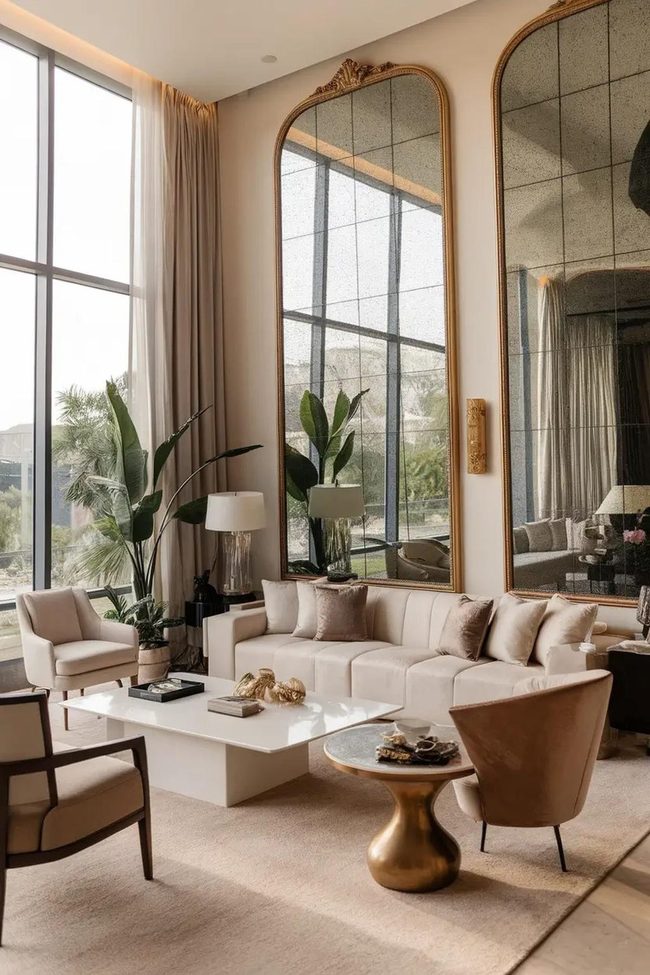 Gilded Mirrors Amplify Nature-Inspired Light