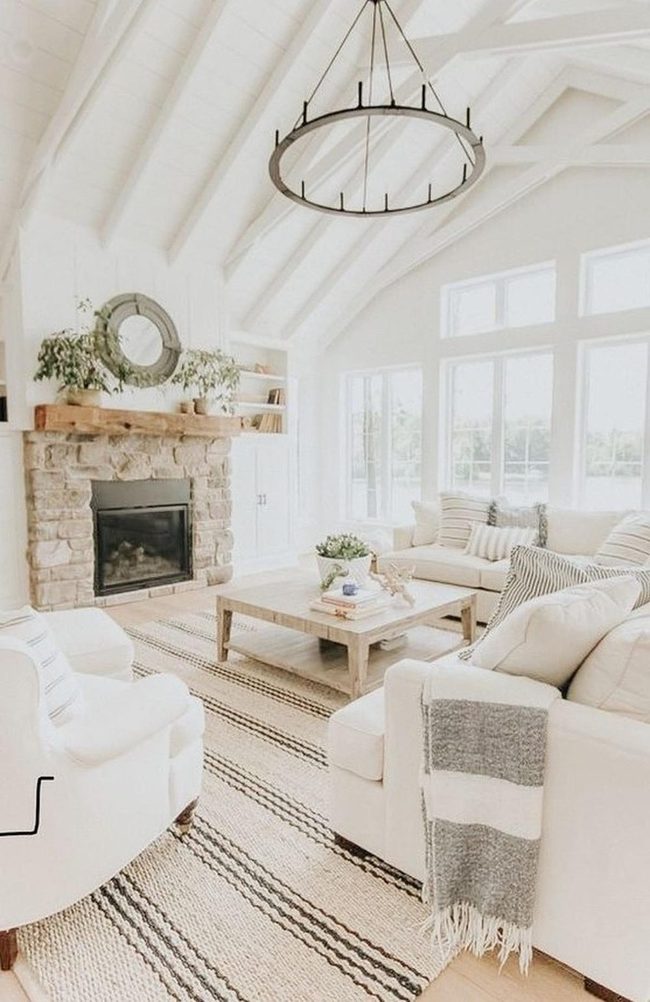 Round Black Chandelier Steals The Show