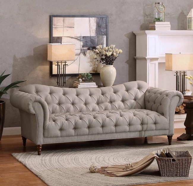 Tufted Chesterfield Statement Sofa