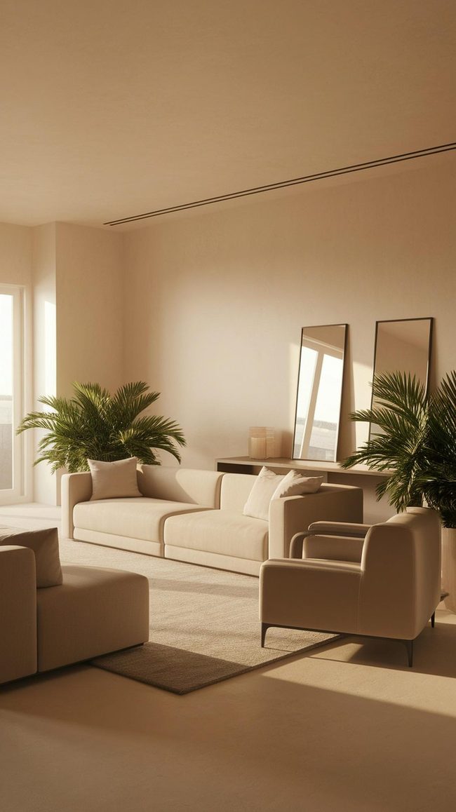 Taupe And Gray Minimal Living