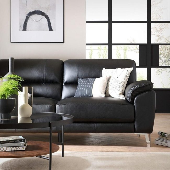 Black Leather Focal Point