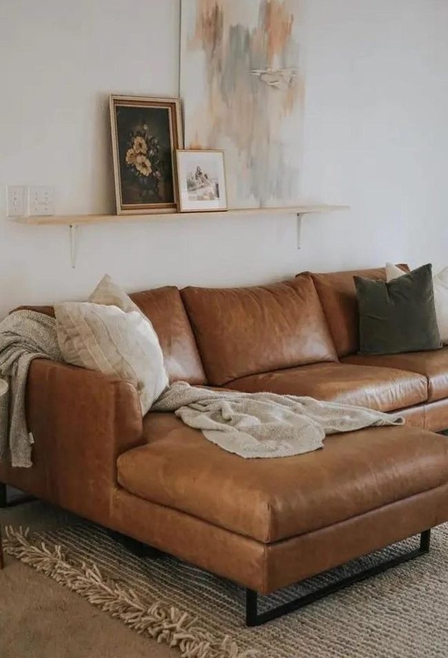 Brown Leather Living Room Essentials