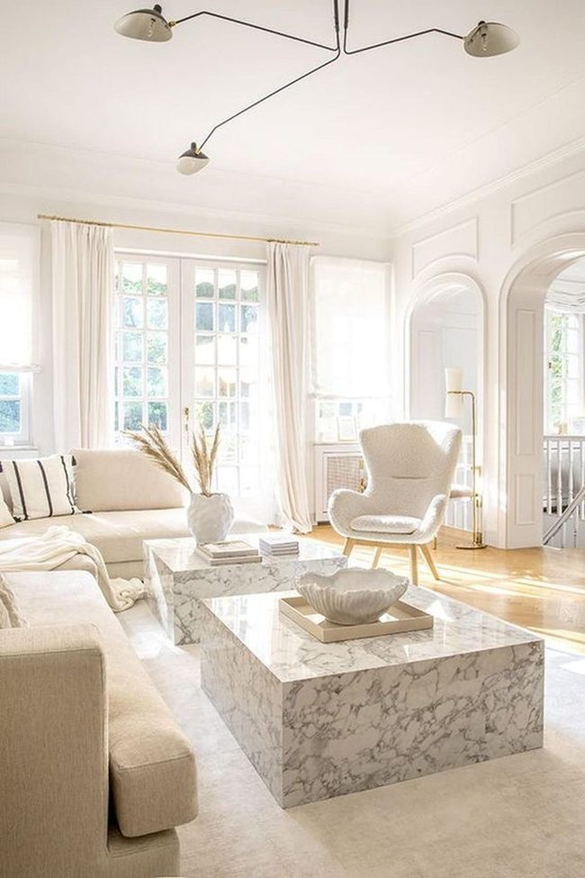Sunlit Marble And Cream Minimalism
