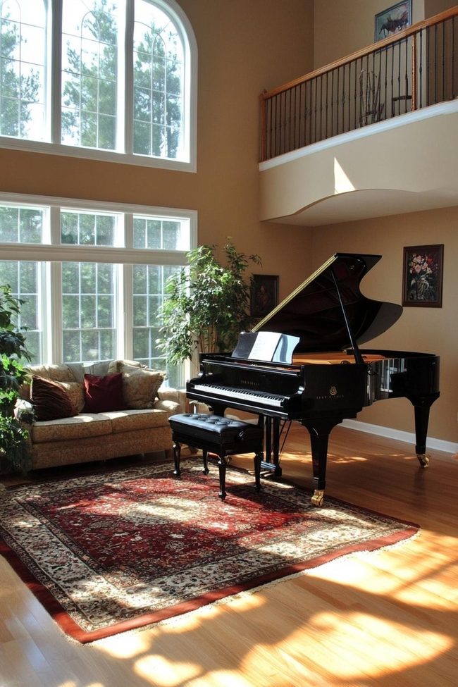 Grand Piano Room Centerpiece Statement