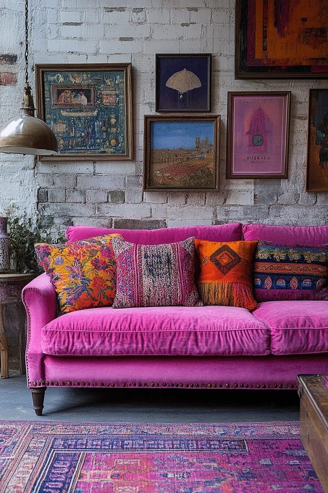Pink Meets Purple And Gold