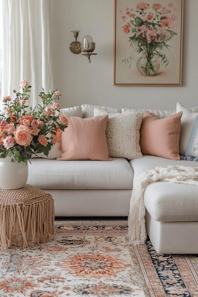 Woven Rugs Meet Pastel Easter