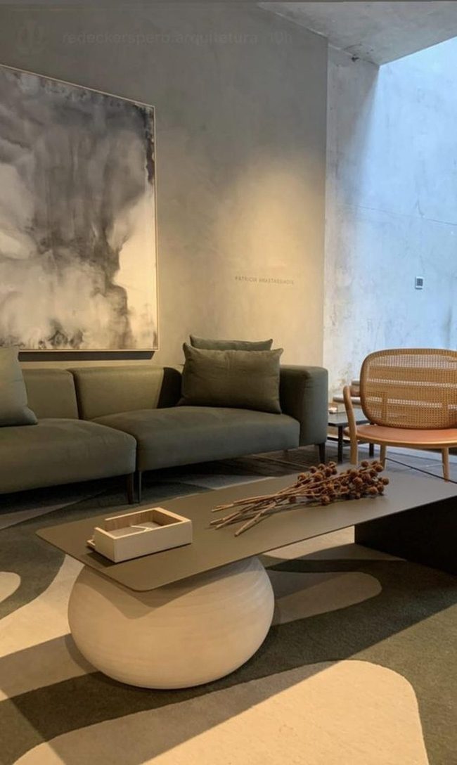 Polished Round Table Anchors Serene Green Space