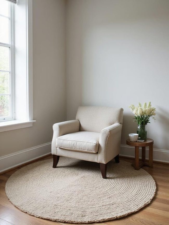 Oversized Natural Fiber Grounds Space