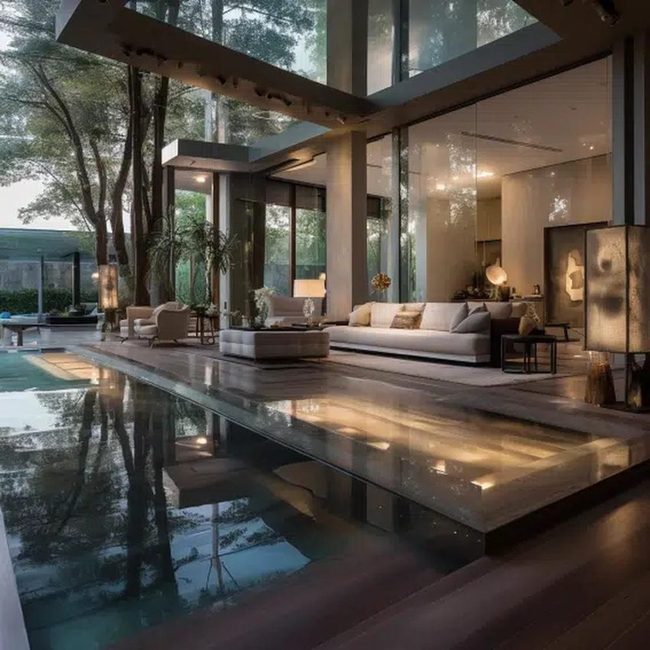 Seamless Water Merging Floor