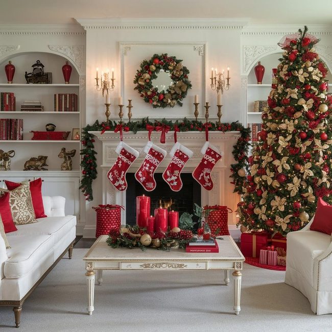 Red and Gold Holiday Elegance
