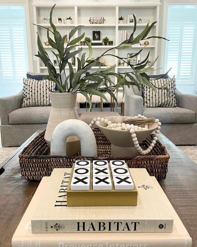 Rattan Basket Green Plant Display