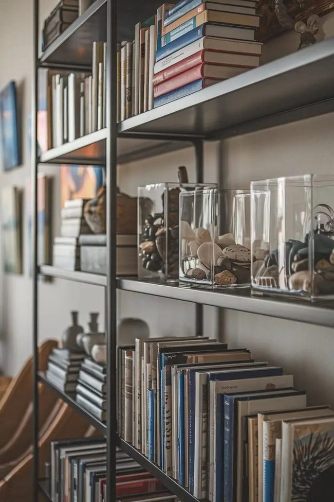 Clear Glass Shells Space