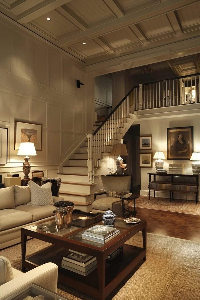 Wood Paneling Meets Layered Light