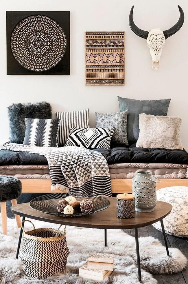 Tribal Prints Meet Vintage Neutrals