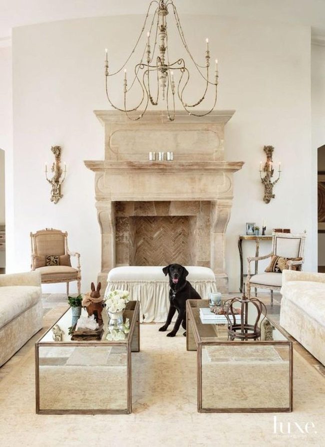 Stone Fireplace Anchors Modern Living