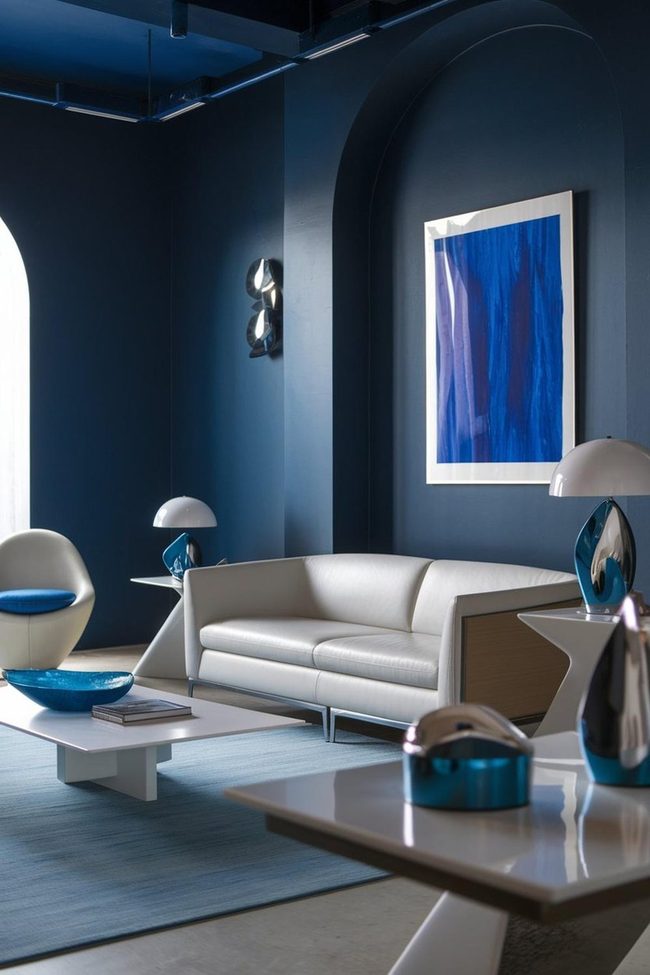 Deep Blue Minimalist Minimalism
