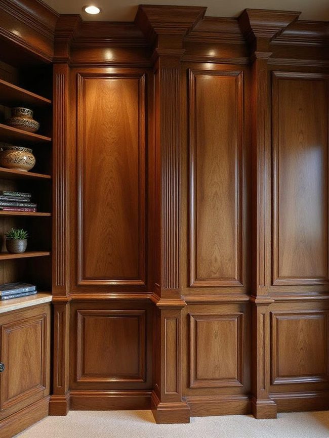 Custom Built-Ins Hide Clutter Beautifully