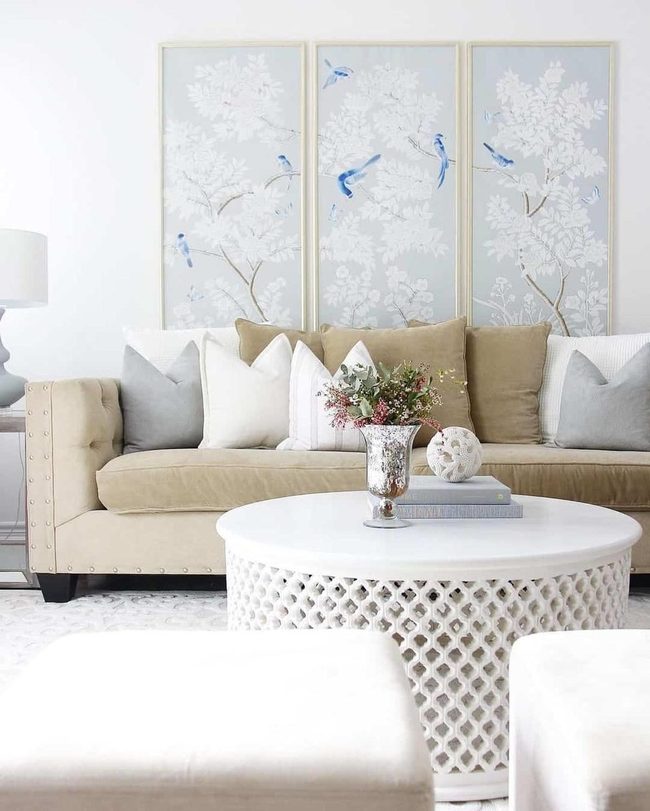 Tan Suede Meets Botanical Elegance