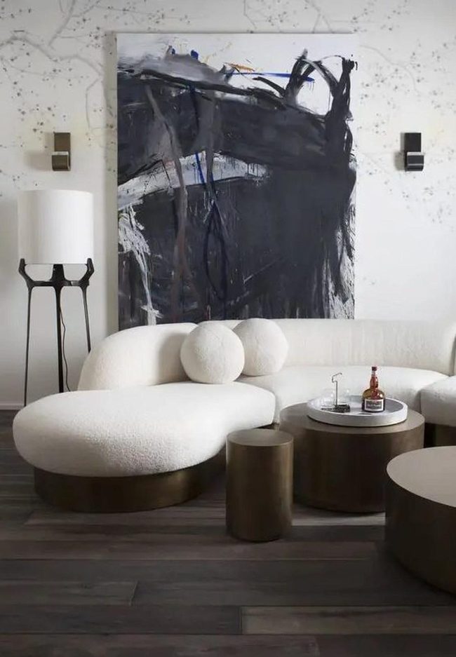 Black And Gray Abstract Wall Statement