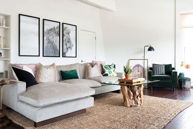 Natural Materials Living Room