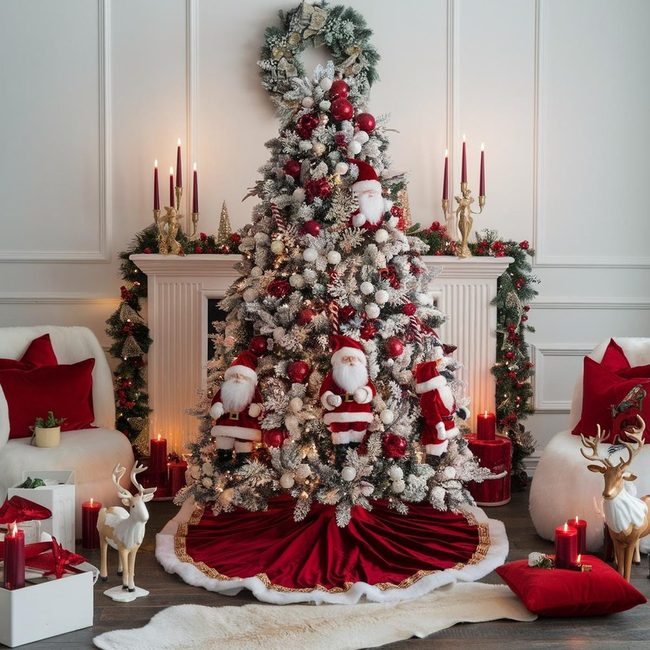 Red Velvet Tree Skirt Foundation
