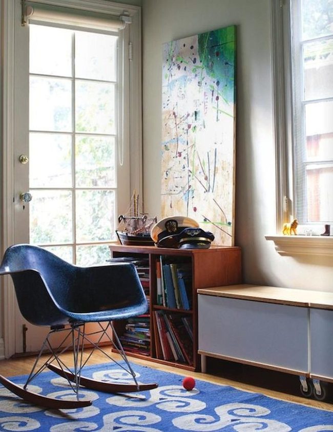 Blue Rockers In Sunlit Rooms