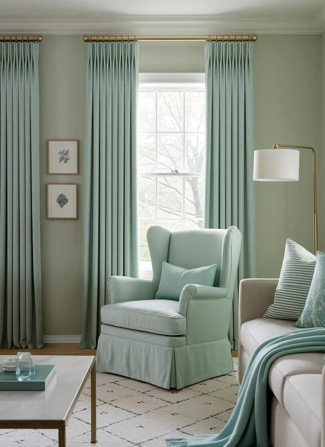 Aqua and Sage Green Brightness