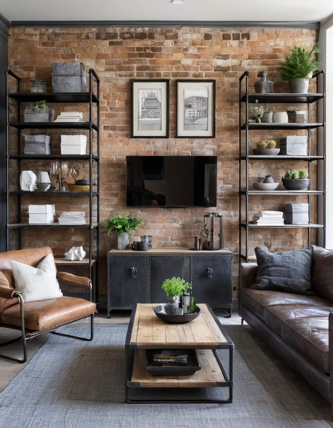 Metal and Reclaimed Wood Mix