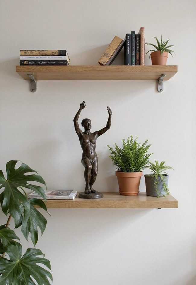 Three-Dimensional Art Objects For Shelves