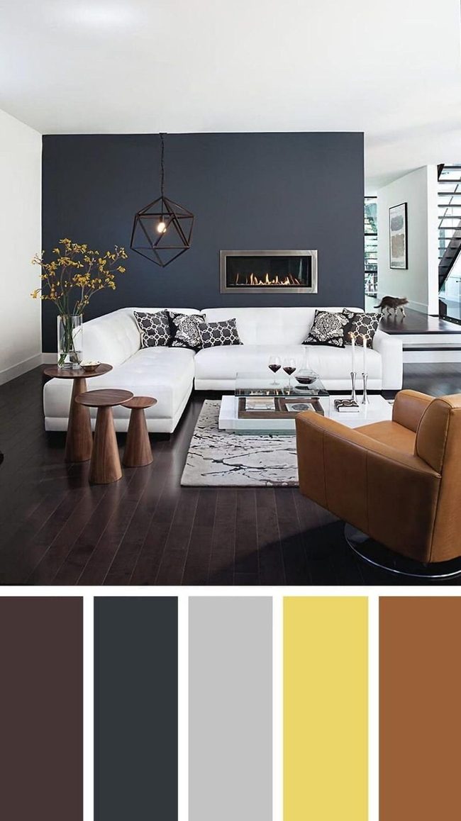 Dark Floors, Light Furniture Contrast