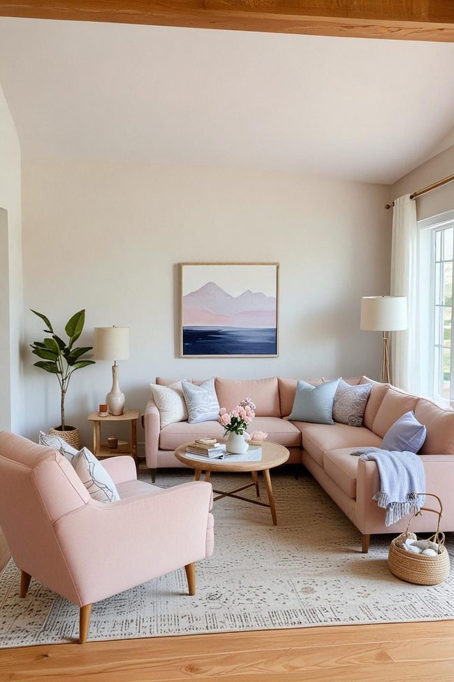 Layered Pastels Diffused Living
