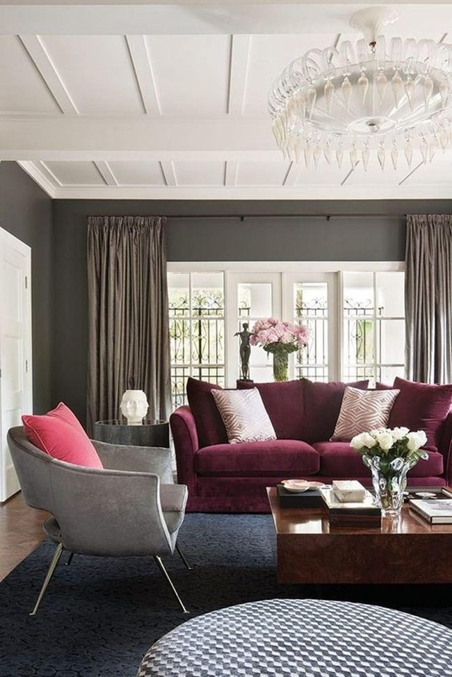 Burgundy Sofas Light Gray Comfort