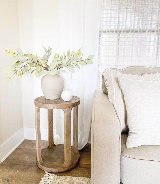 Natural Wood Corner Warmth