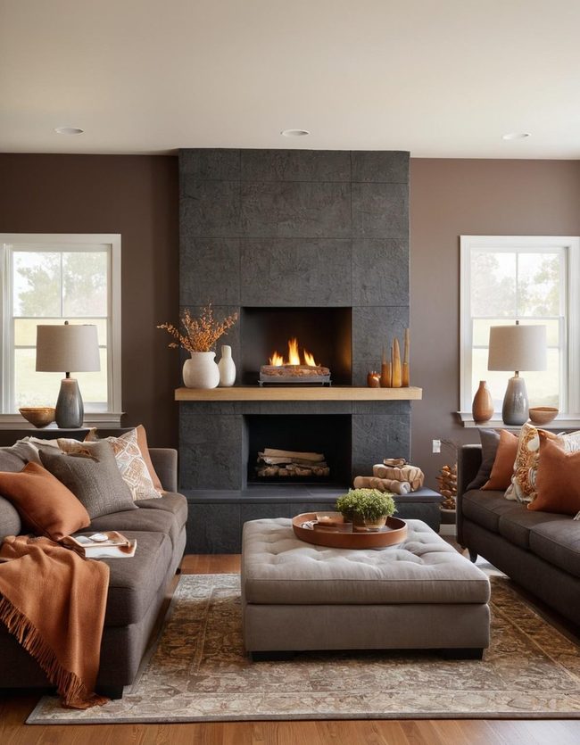 Burnt Orange and Warm Earth Living