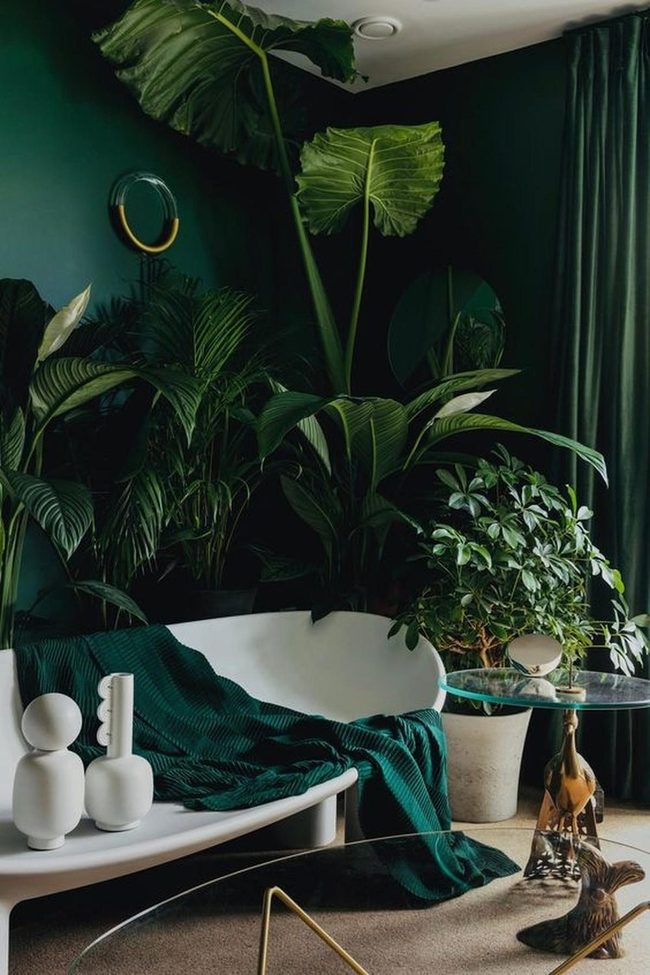 Emerald Green Living Room Oasis