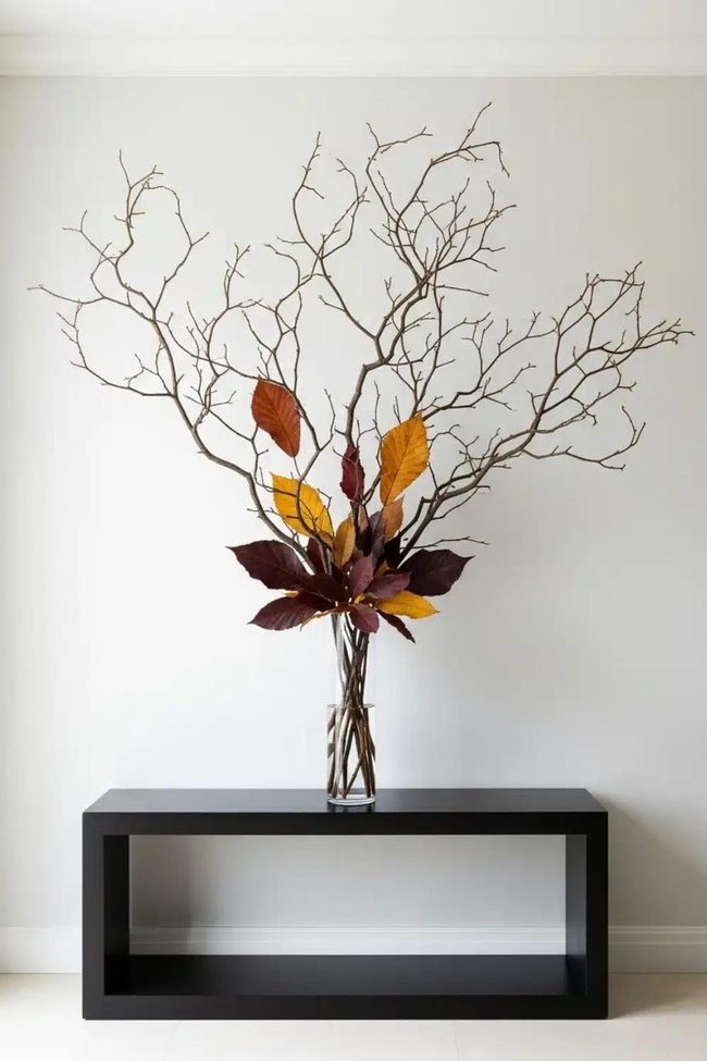 Gnarled Branches In Clear Glass