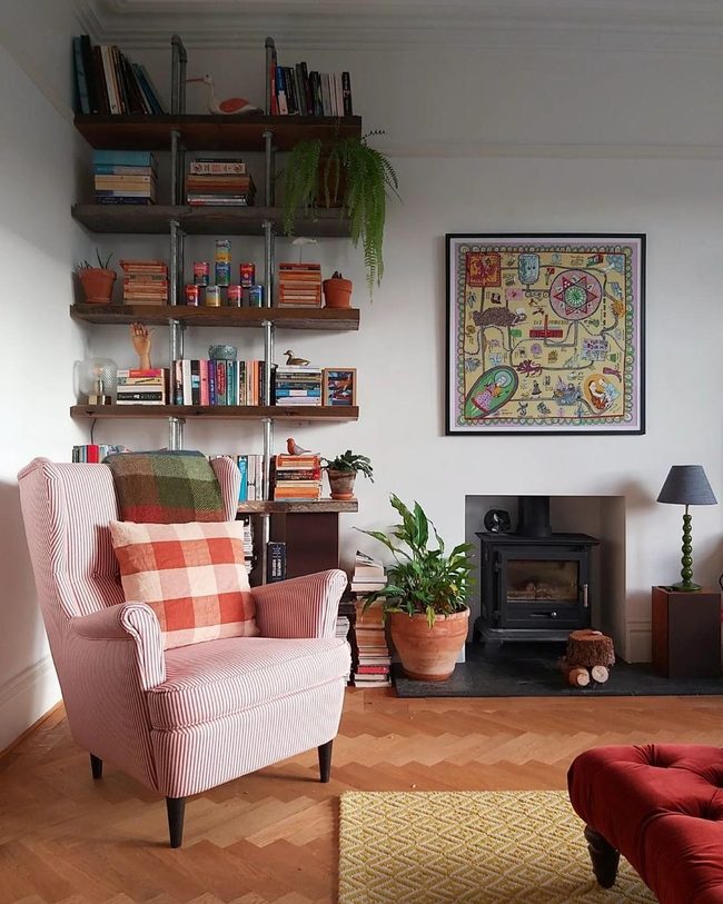 Bookshelves Floor To Ceiling Green