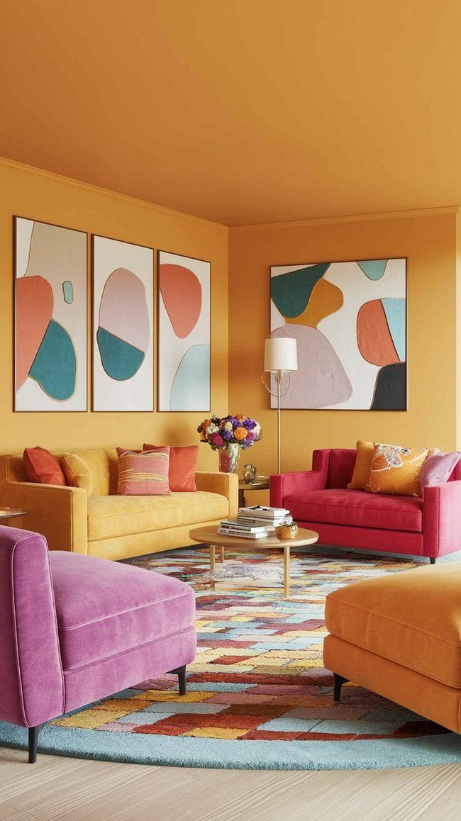 Jewel-Toned Walls And Layered Light