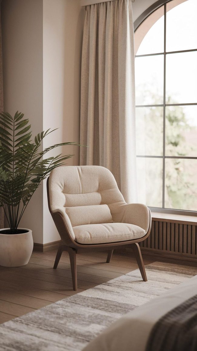 Wooden Rocking Chair For Rest Area Relaxation
