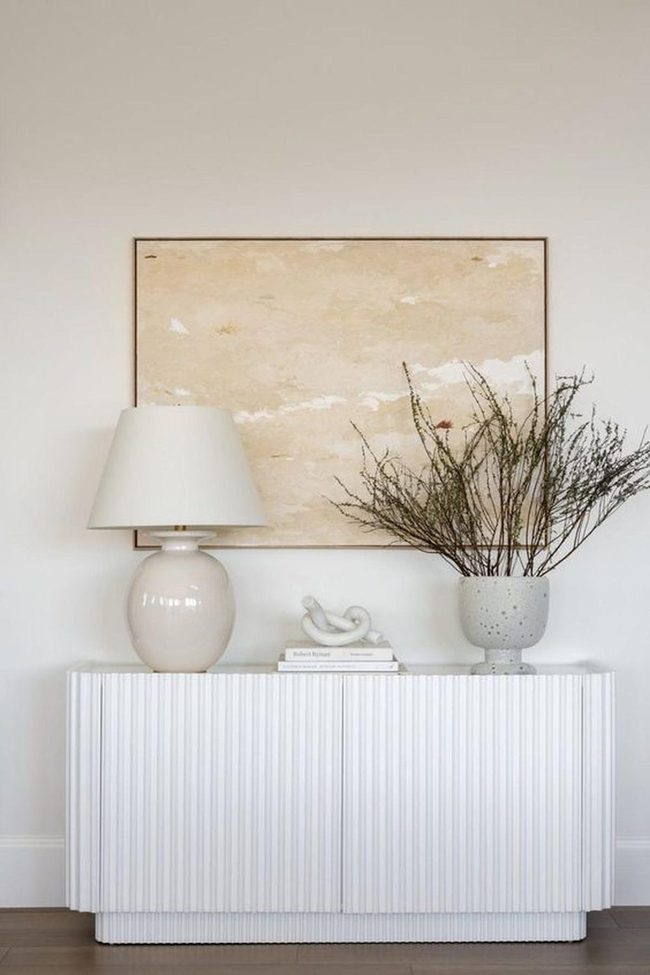 White Lamp, Gray Vase, Branches