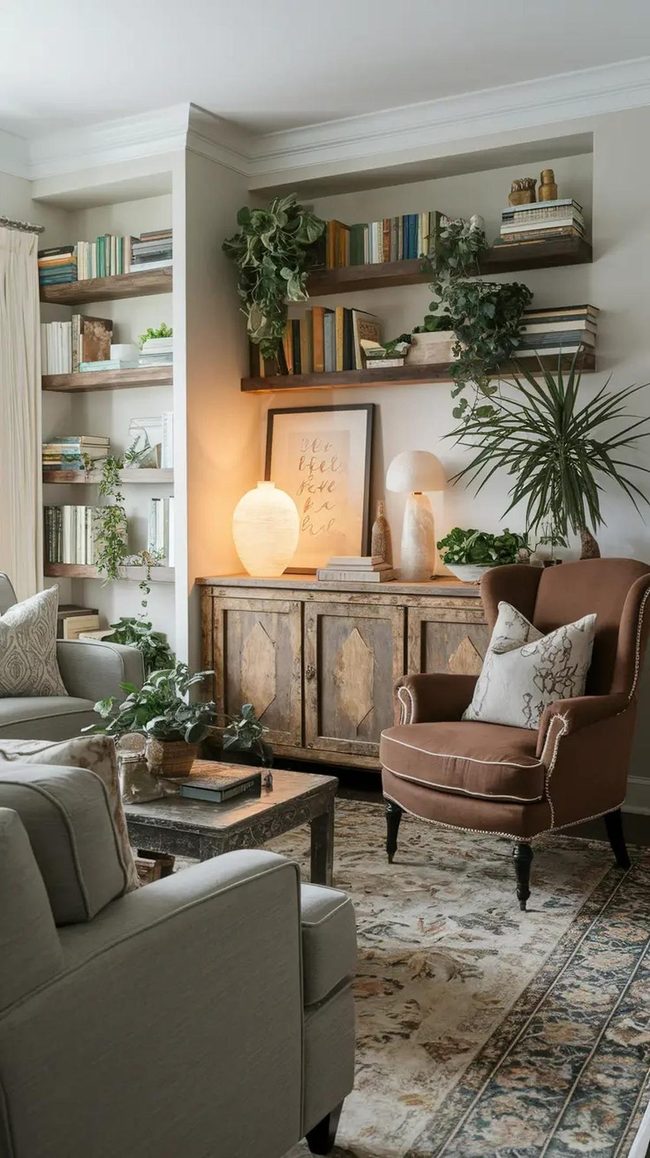 Grey Sofa With Classic Layered Accents