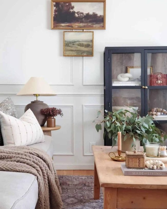 Cream Linen Living Room Layers