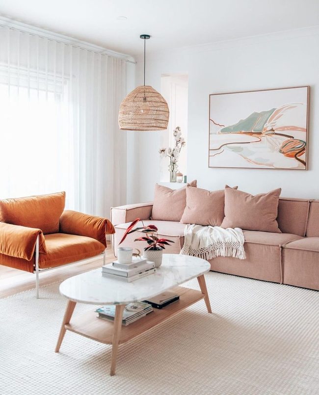 Soft Gray Meets Blush Pink