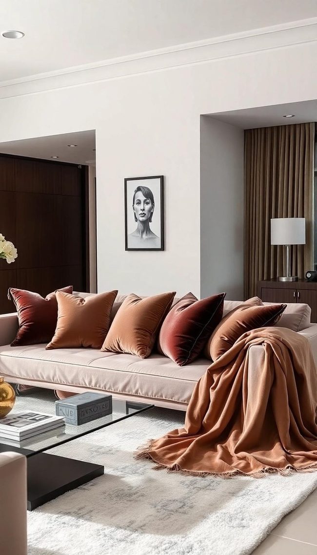 Muted Luxury Fabrics Define Spaces