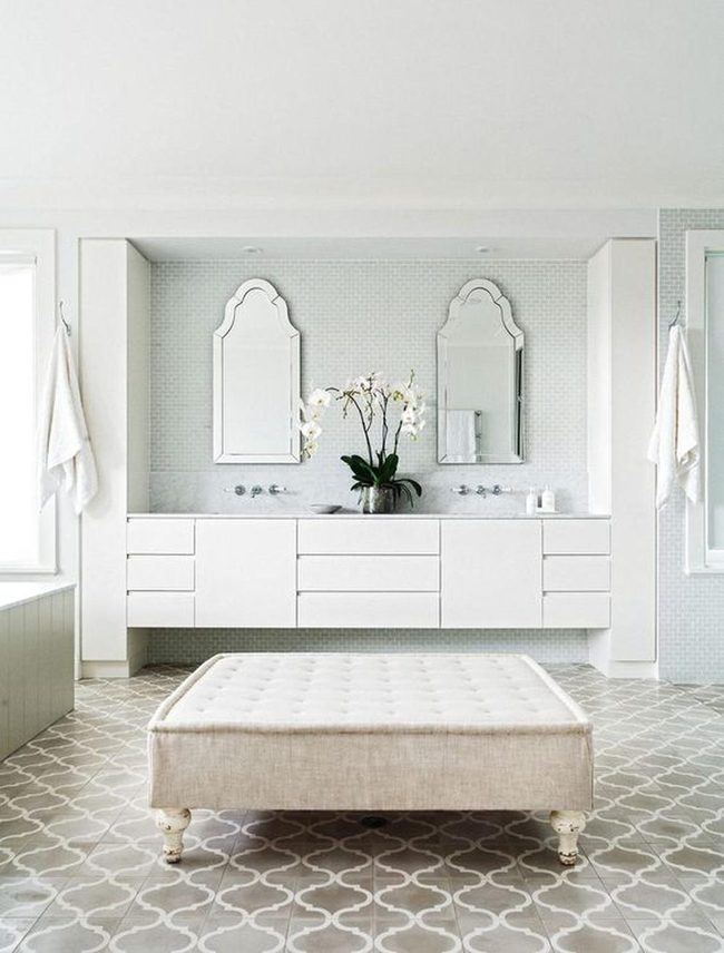 Marble And Blue Bathroom Sanctuary