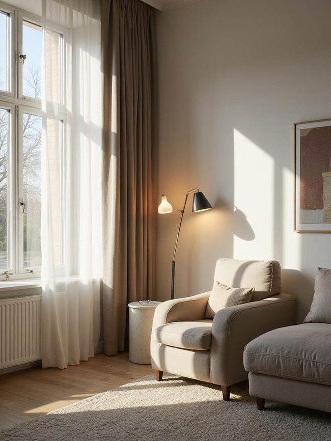 Layered Lighting Elevates Living Room Depth