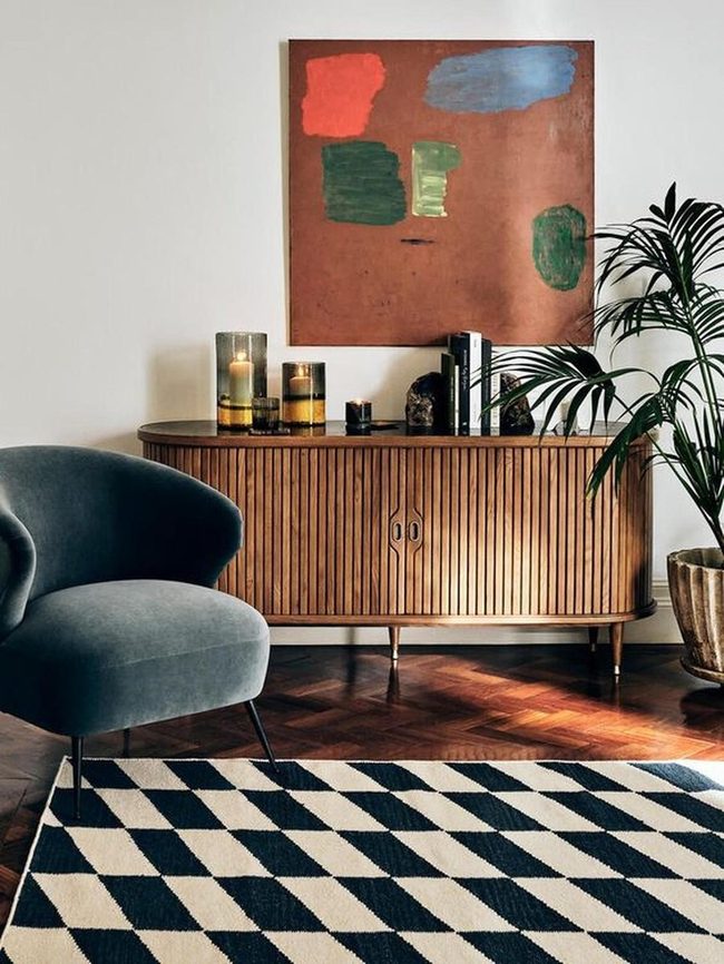Deep Green Chairs Frame Living Room