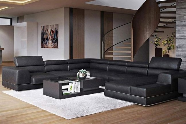 Gray Sectional Anchors Open Spaces