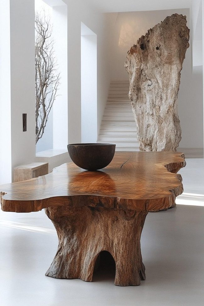 Weathered Wooden Industrial Accents