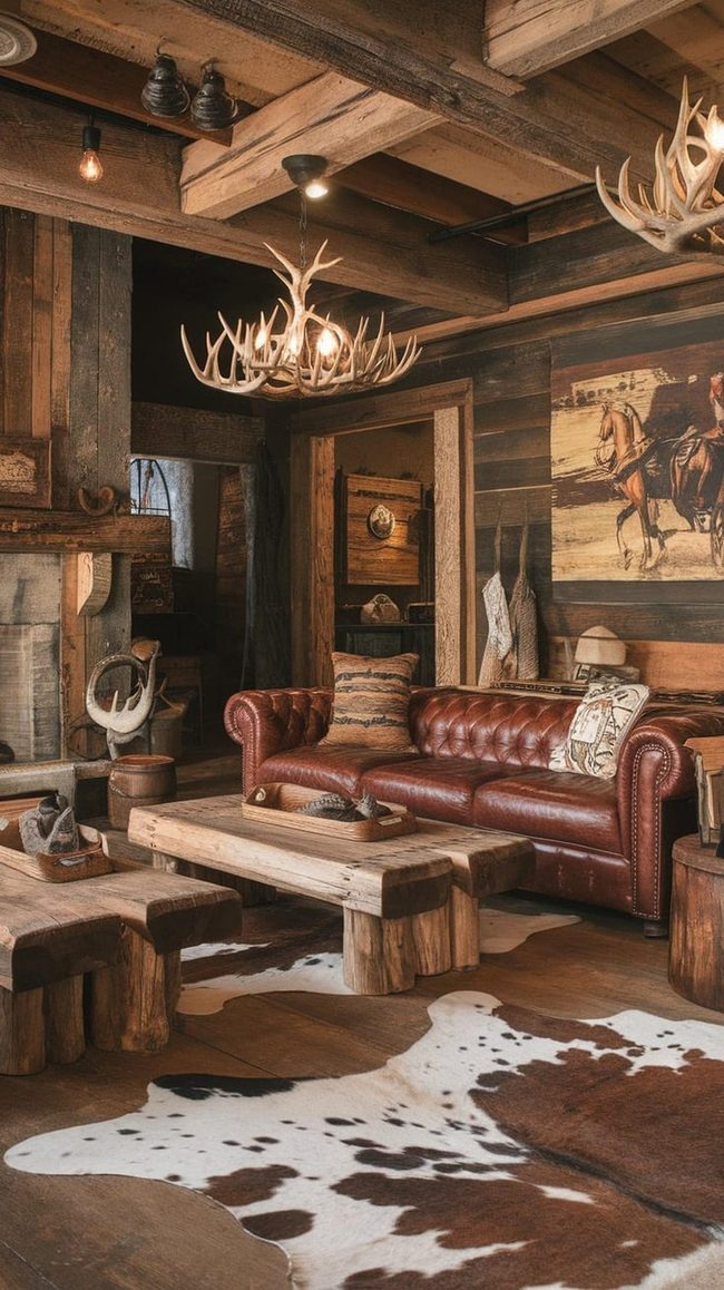 Rough-Hewn Oak And Leather